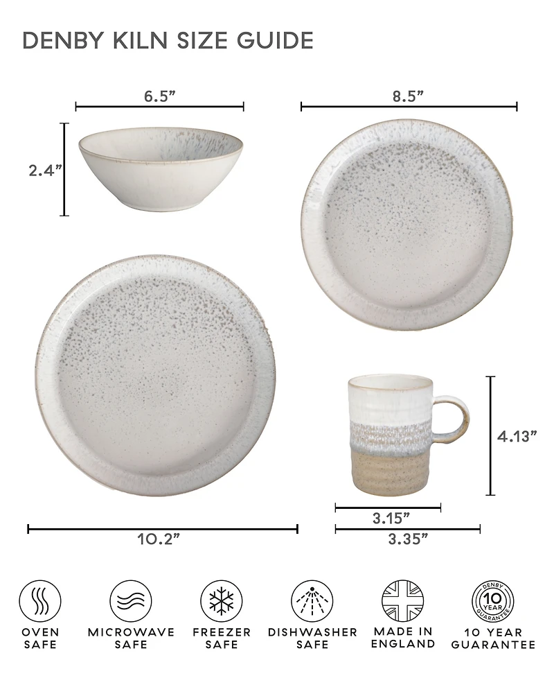 Kiln by Denby Collection 4 Piece Place Setting