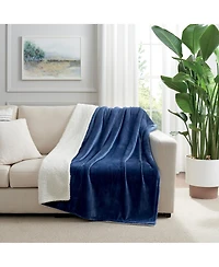 Host & Home Plush Sherpa Throw, Versatile 2-Sided Throw Blanket, 200GSM Mink Velvet Face, 250GSM Reverse, 4 Color Options