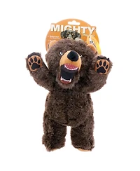 Mighty Angry Animals Bear, Durable Plush Squeaky Dog Toy