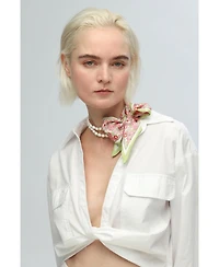 Mera Baroque Freshwater Pearl Necklace & Scarf set