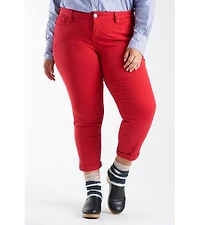 Slink Jeans Women's Color Boyfriend Pants