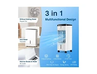3-in-1 Evaporative Air Cooler with 4 Modes-White