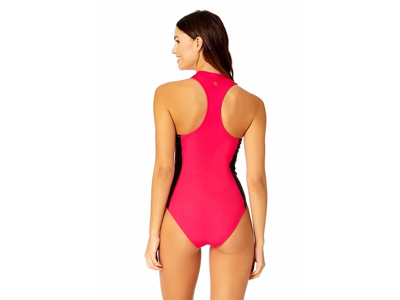 Coppersuit Women's Zip Front One Piece Swimsuit