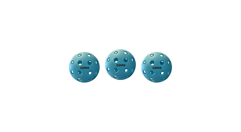 Core Pickleball Vibrant Blue Pickleball for All Outdoor 40 Hole