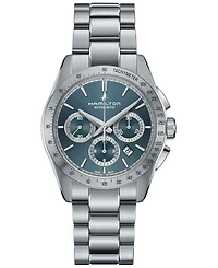 Hamilton Men's Swiss Automatic Chronograph Jazzmaster Performer Stainless Steel Bracelet Watch 42mm