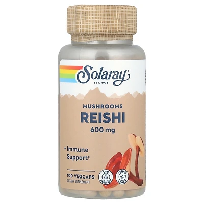 Solaray Reishi Mushrooms 600 mg - 100 VegCaps