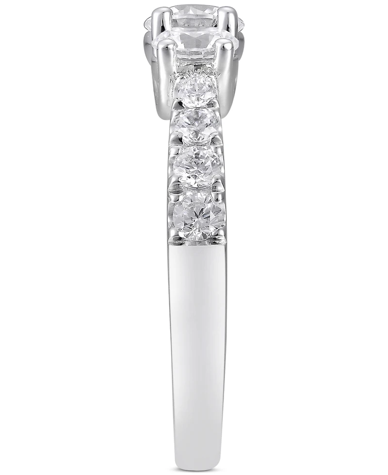 Diamond Three Stone Engagement Ring (2 ct. t.w.) in 14k White Gold