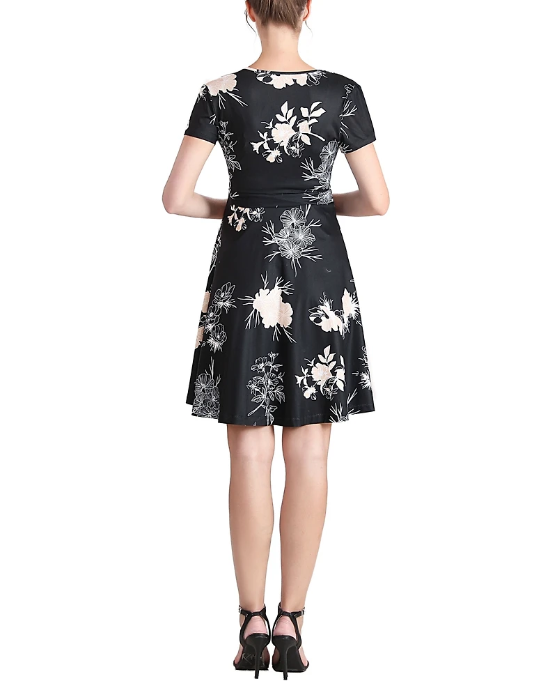 kimi + kai Maternity Bess Faux Wrap Nursing Dress