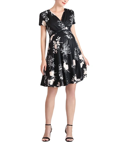 kimi + kai Maternity Bess Faux Wrap Nursing Dress