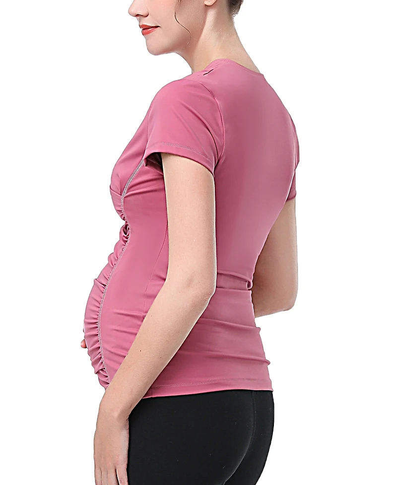 kimi + kai Maternity V-Neck Nursing Active Tee