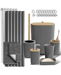 Clara Clark Piece Complete Bathroom & Vanity Accessories Set