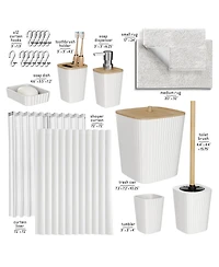 Clara Clark Piece Complete Bathroom & Vanity Accessories Set