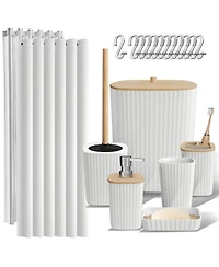 Clara Clark Piece Complete Bathroom & Vanity Accessories Set