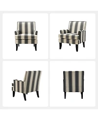 Herrera Classic Upholstered Armchair with Nail Head Trim