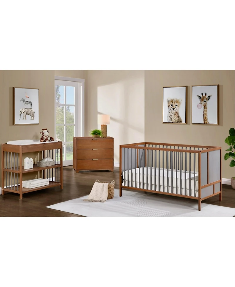 Suite Bebe Pixie Changing Table in Walnut/Charcoal