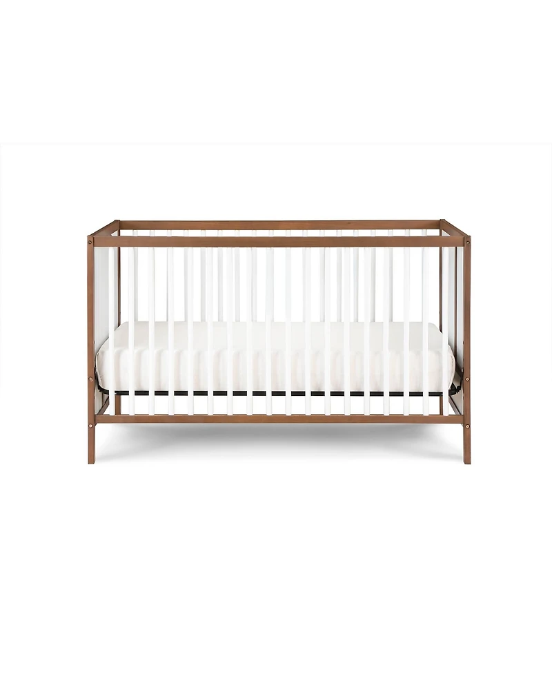 Suite Bebe Pixie Finn 3-in-1 Convertible Crib in Walnut/White