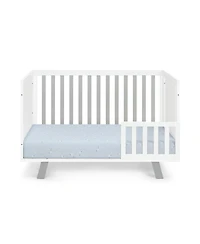Suite Bebe Livia 3-in-1 Convertible Island Crib White/Gray