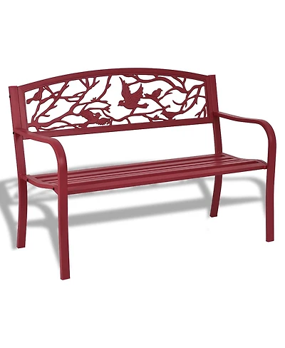 Sugift Patio Garden Bench Park Yard Outdoor Furniture