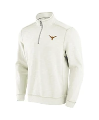 Tommy Bahama Men's Cream Texas Longhorns Tobago Bay Half-Zip Tri-Blend Top