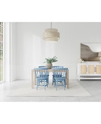 Catriona 5pc Dining Set (Rectangular Table & 4 Wood Side Chairs)