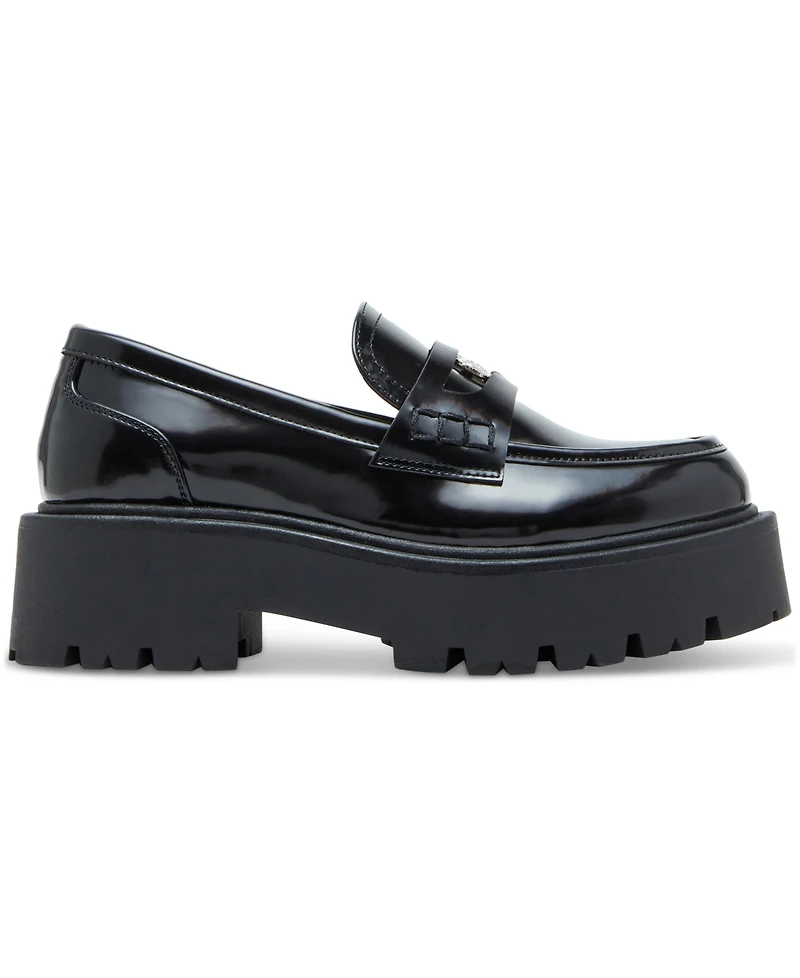 Madden Girl Calistaa Platform Lug Sole Penny Loafers