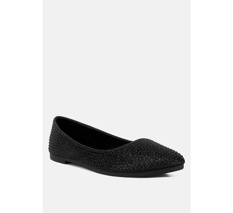 denki studded ballerina flats