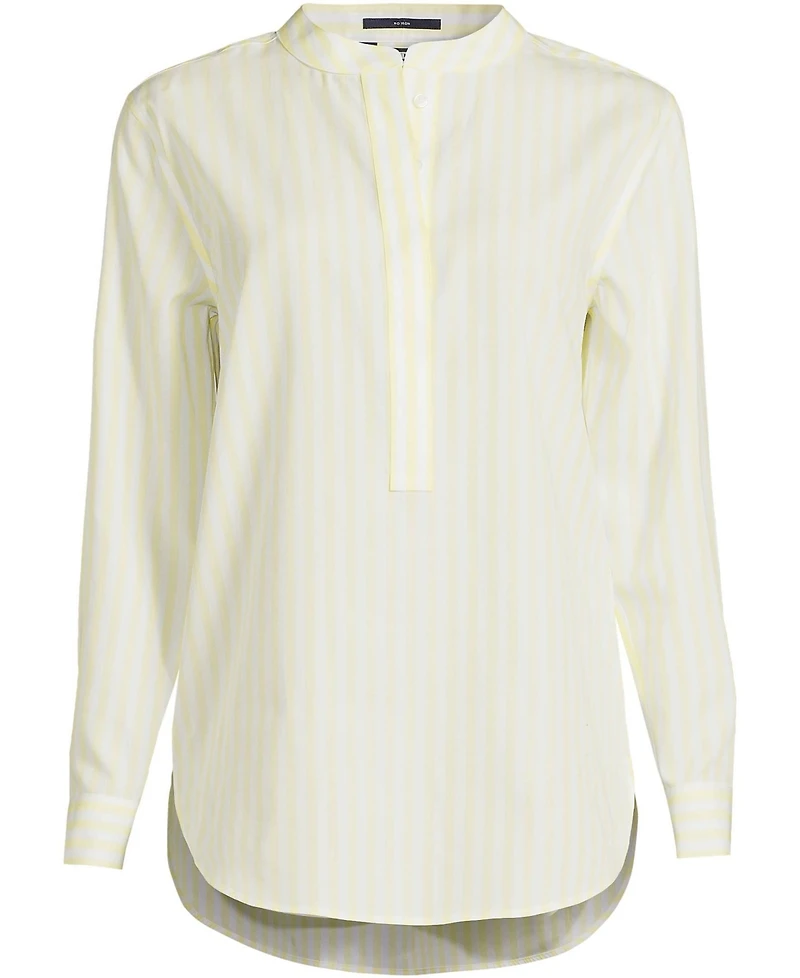 Lands' End Women's No Iron Banded Collar Popover Shirt