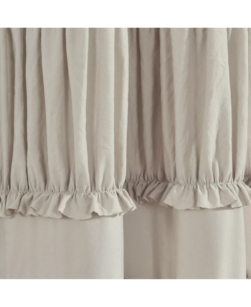 Lush Decor Nova Ruffle Window Curtain Panels