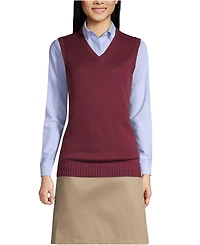 Lands' End Women's Cotton Modal Sweater Vest
