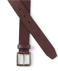 Lands' End Men's Rugged Leather Belt