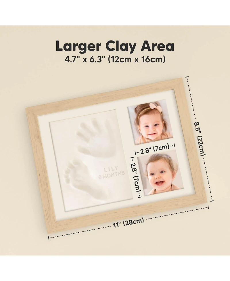 Solo Baby Hand and Footprint Kit, Keepsake Picture Frames, Handprint Newborn Girl, Boy Gifts