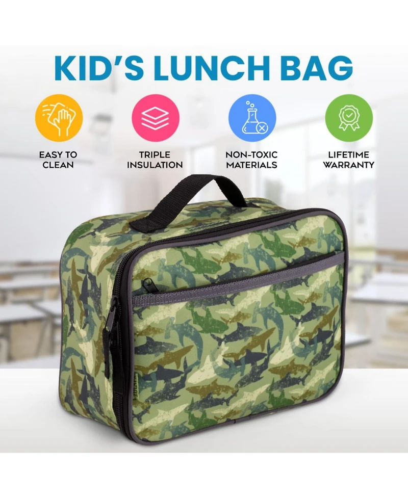 Insulated Lunch Bag With Spacious Compartment & Built-In Handle