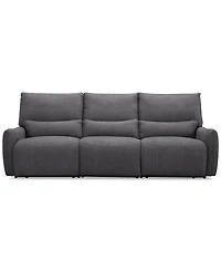 Olper 3-Pc. Fabric Zero Wall Sofa with 2 Power Recliners Chairs, Created for Macy's