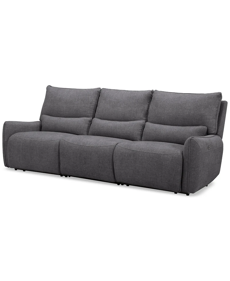 Olper 3-Pc. Fabric Zero Wall Sectional Power Motion Sofa, Created for Macy's