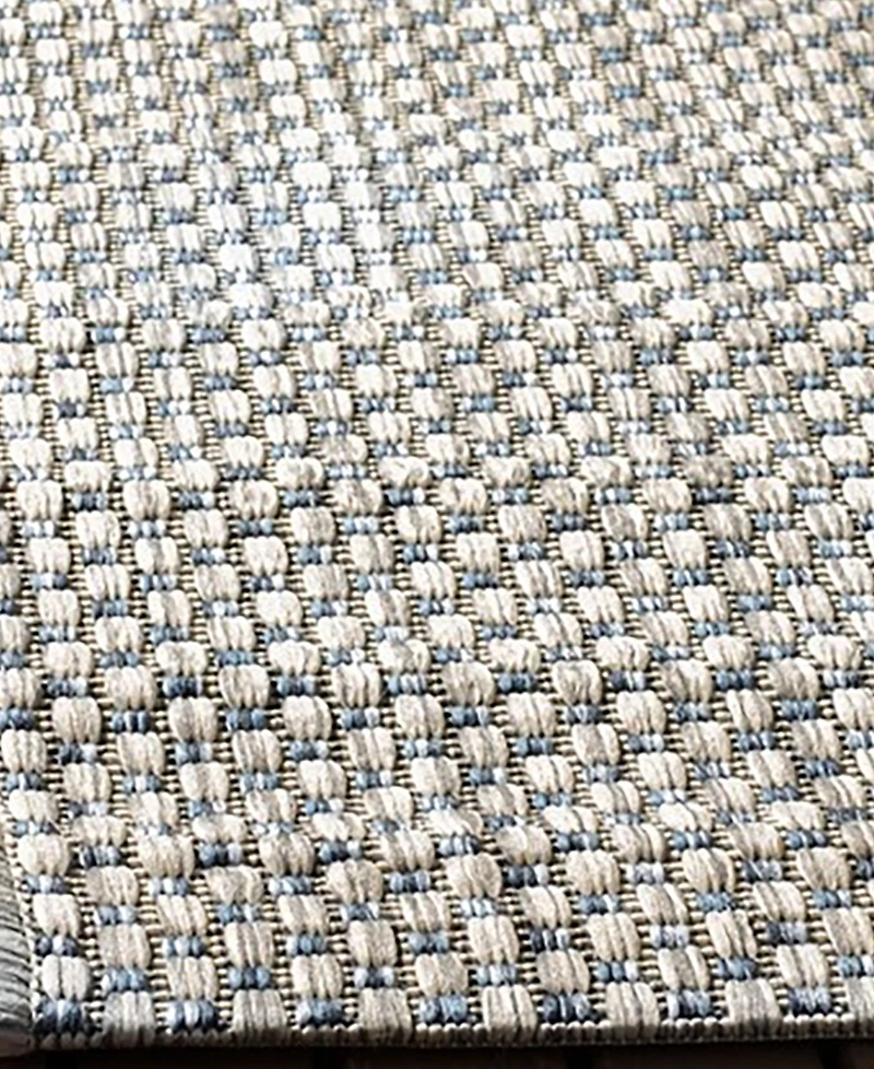 Safavieh Courtyard CY8521 Gray and Navy 5'3" x 7'7" Outdoor Area Rug