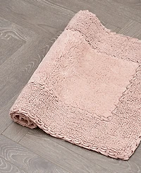 Laura Ashley Cotton Ruffled Bath Rug, 17" x 24"