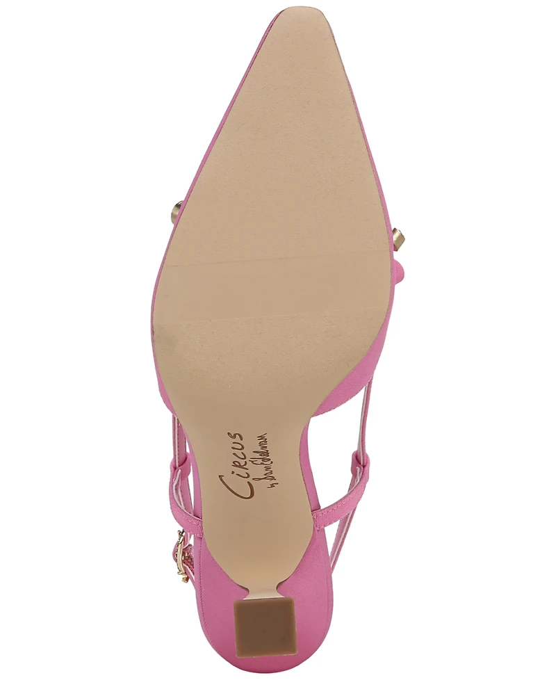 Circus Ny by Sam Edelman Women's Monica Pointed-Toe Slingback Bow Pumps