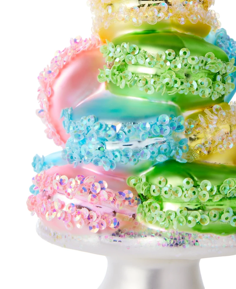 Holiday Lane Sweet Tooth Molded Glass Macaroon Ornament, Exclusively at Macy's