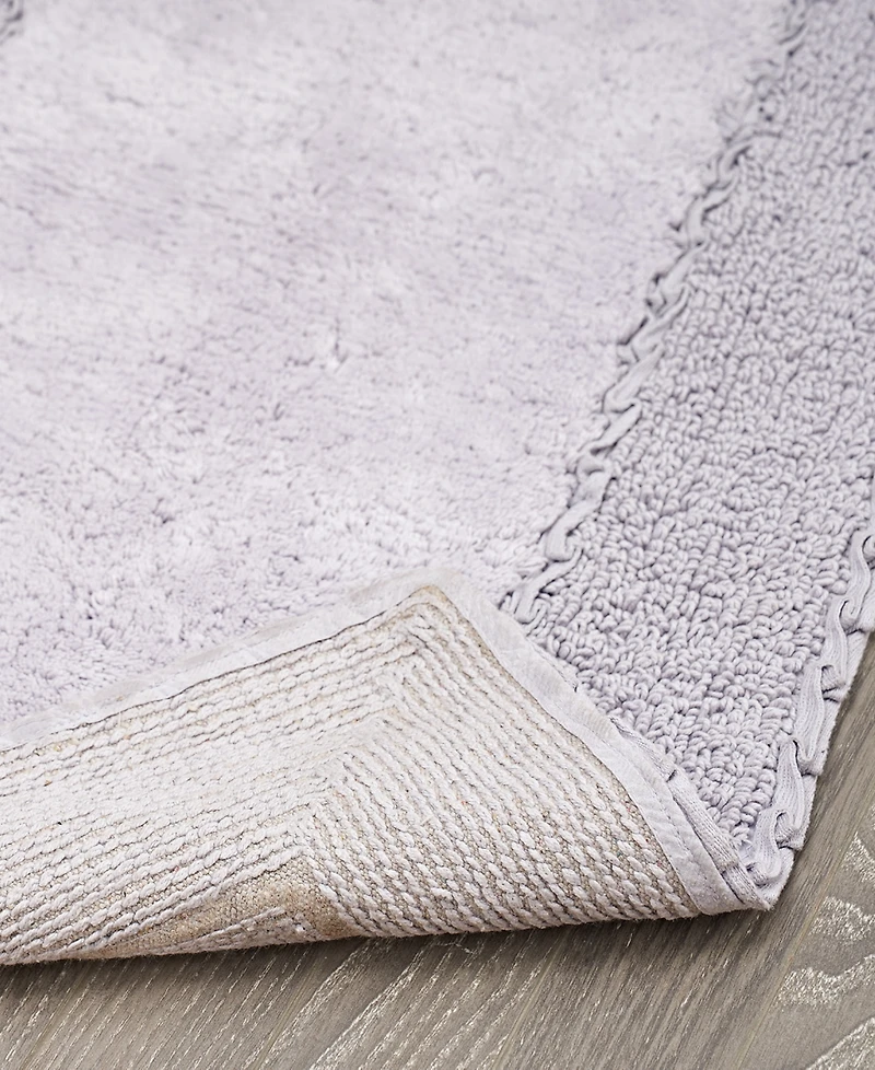 Laura Ashley Ruffled Cotton Bath Rug, 20" x 34"