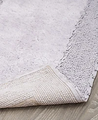 Laura Ashley Ruffled Cotton Bath Rug, 20" x 34"