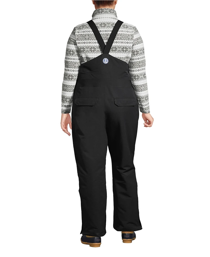 Lands' End Plus Expedition Waterproof Insulated Snow Bibs