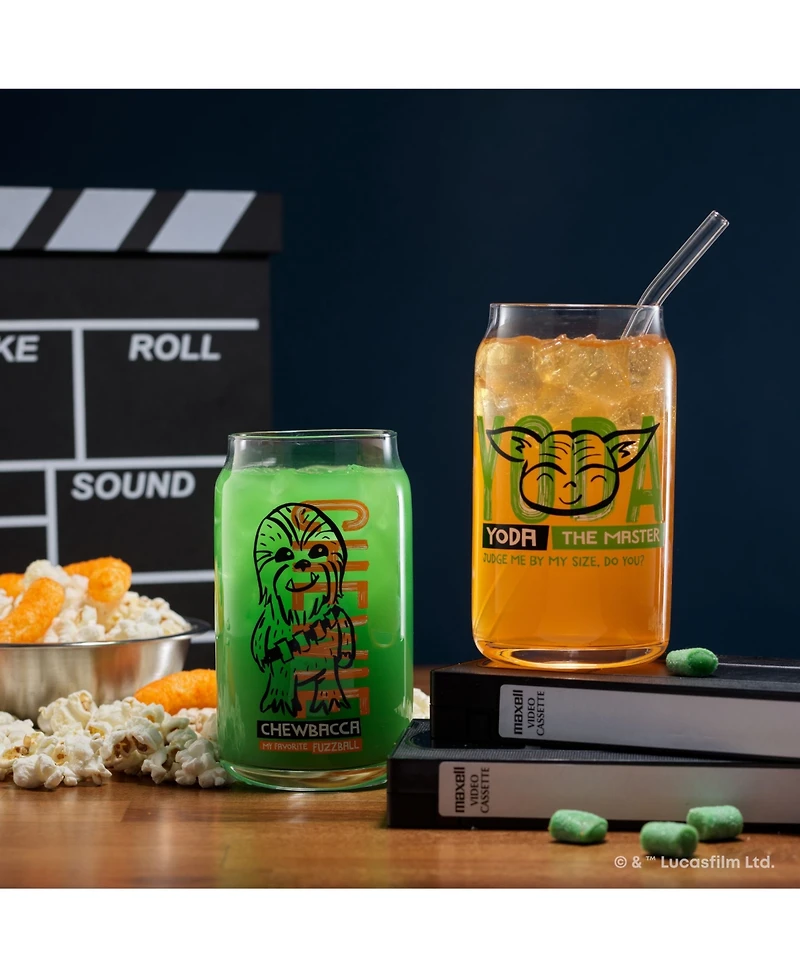 JoyJolt Star Wars Now Playing Tumbler Glasses, Set of 4