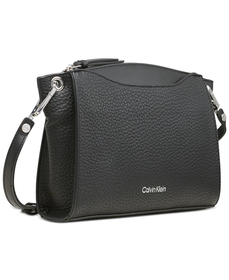 Calvin Klein Garnet Adjustable Top Zipper Crossbody