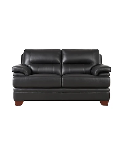 Luxor 66" Top Grain Leather Loveseat