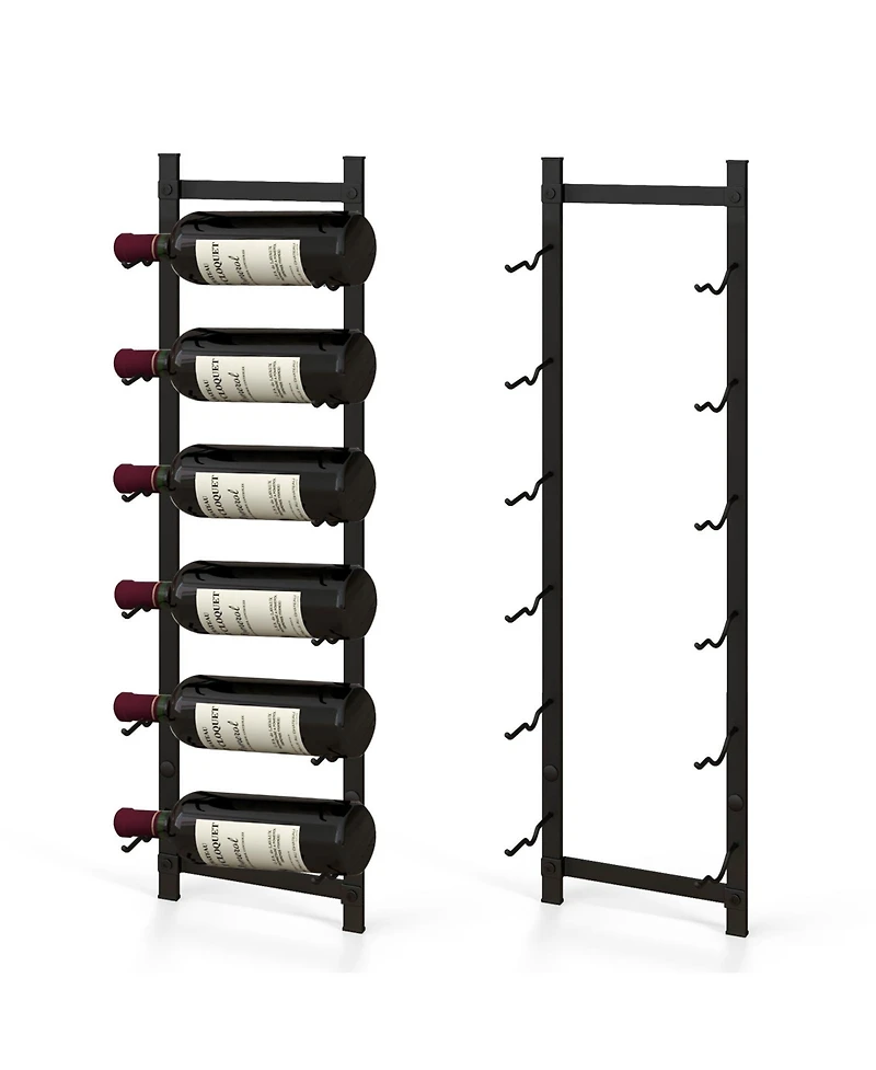 Slickblue Rust proof Wall Mounted Wine Rack Wine Bottles