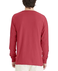 Hanes Unisex Garment Dyed Long Sleeve Cotton T-Shirt