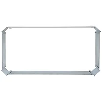 Raised Corrugated Galvanized Steel Rectangle Garden Bed for Plants, Vegetables, and Flowers