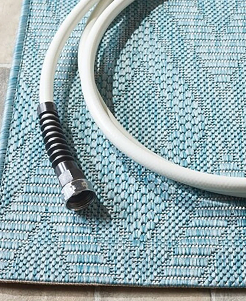 Safavieh Courtyard CY8522 Aqua 5'3" x 7'7" Outdoor Area Rug