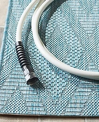 Safavieh Courtyard CY8522 Aqua 5'3" x 7'7" Outdoor Area Rug