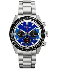 Seiko Men's Chronograph Prospex Speedtimer Solar U.s. Special Edition Stainless Steel Bracelet Watch 41mm